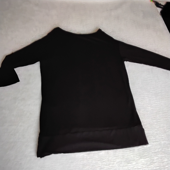 Chic Black and Brown Women's Blouse - Picture 4 of 6